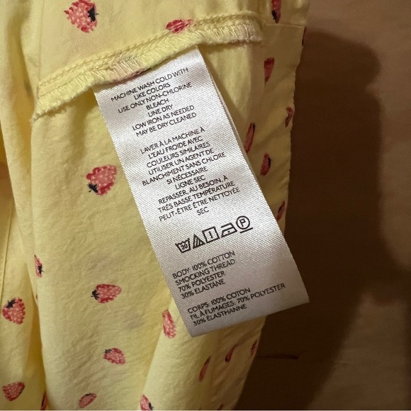 Free People | Strawberry Lemon Combo Lavender Daze Midi Dress Smocked Size S - Picture 14 of 14